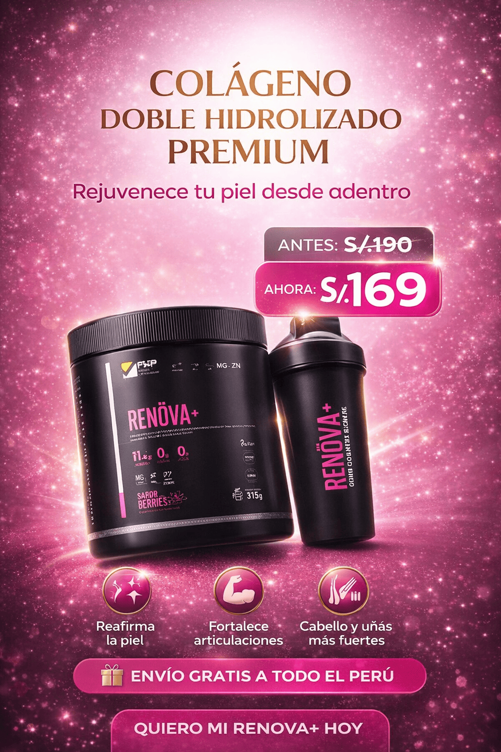 RENOVA COLÁGENO DOBLE HIDROLIZADO PREMIUM