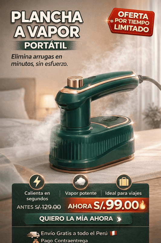 PLANCHA A VAPOR PORTATIL