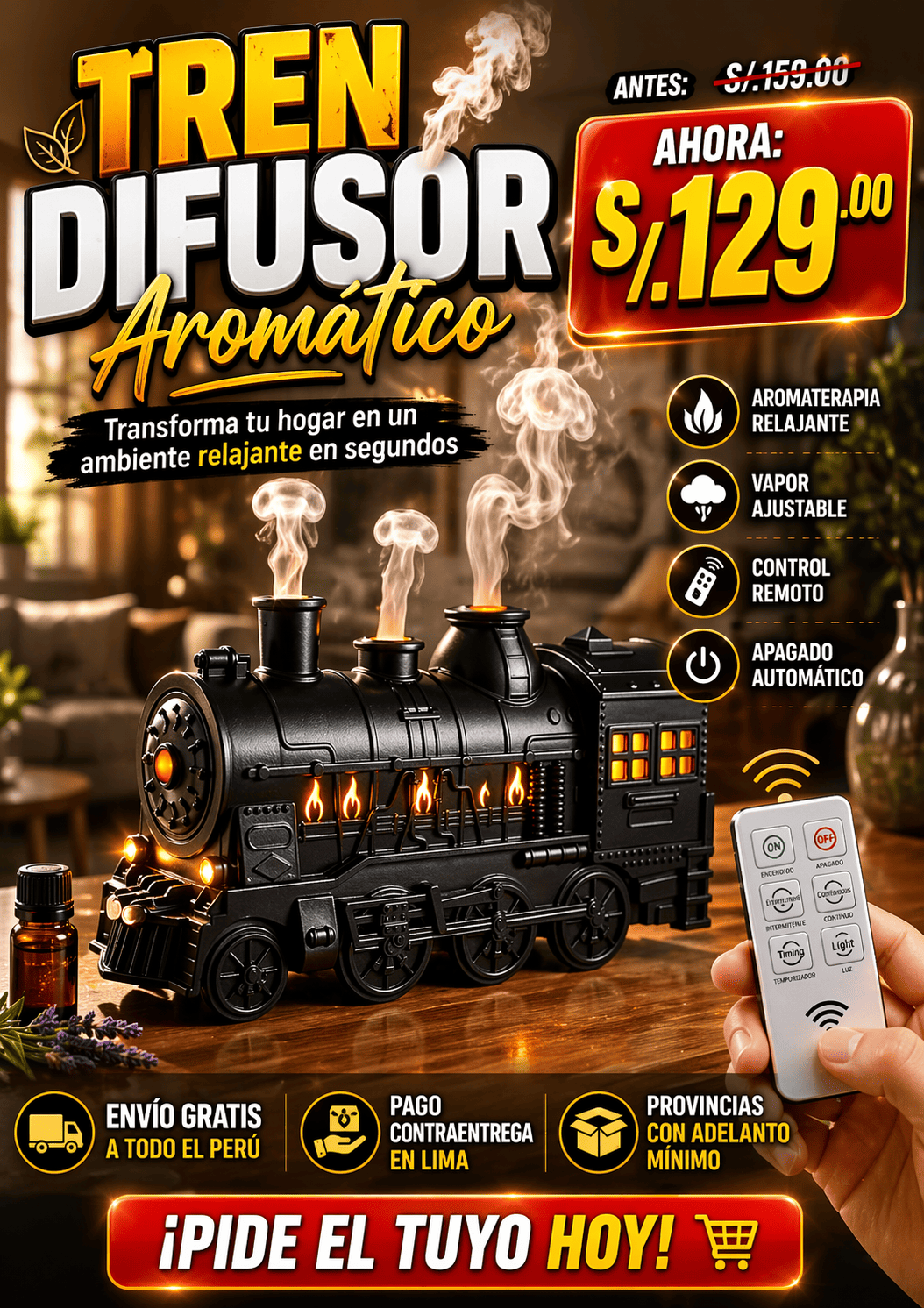 DIFUSOR TREN HARRY POTTER